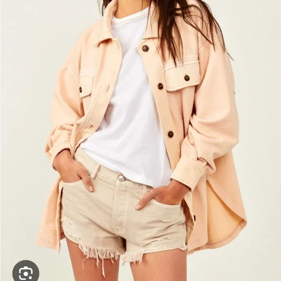 NEW Free People Ruby Jacket in Peach - Picture 1 of 6